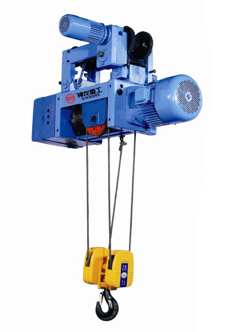 ZH Electric Wire Rope Hoist With Trolley 4/1 Rope reeving