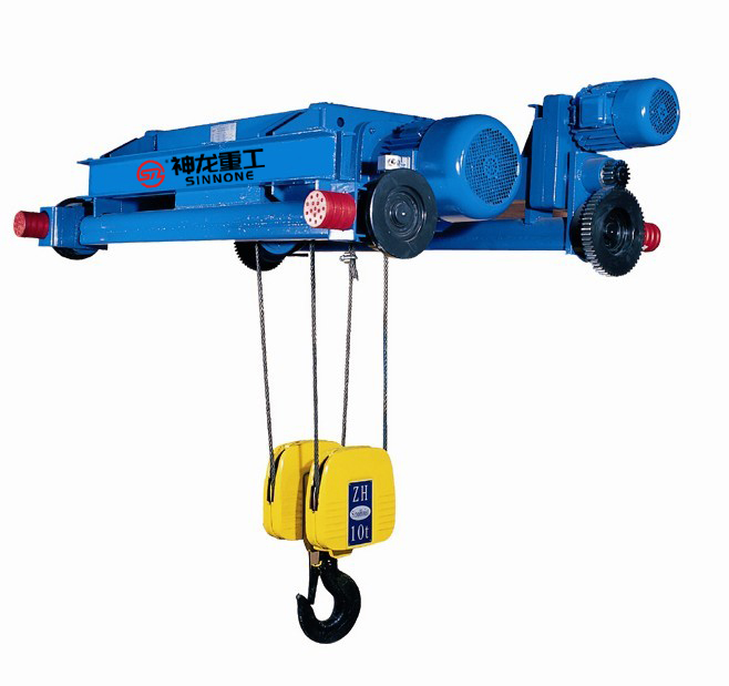 ZH Type Double Beam Electric Hoist With Trolley 4/1 Rope reeving