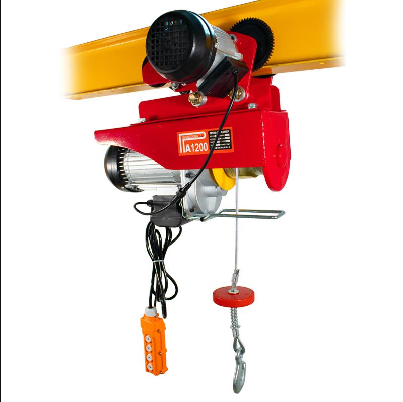 PA Mini Electric Wire Rope Hoist With Trolley